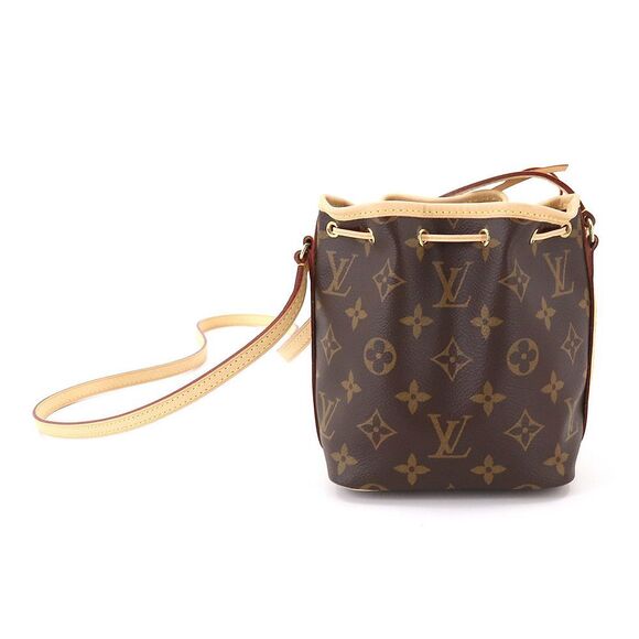 Louis Vuitton Monogram Nano Noe Shoulder Bag Brown - Picture 1 of 8